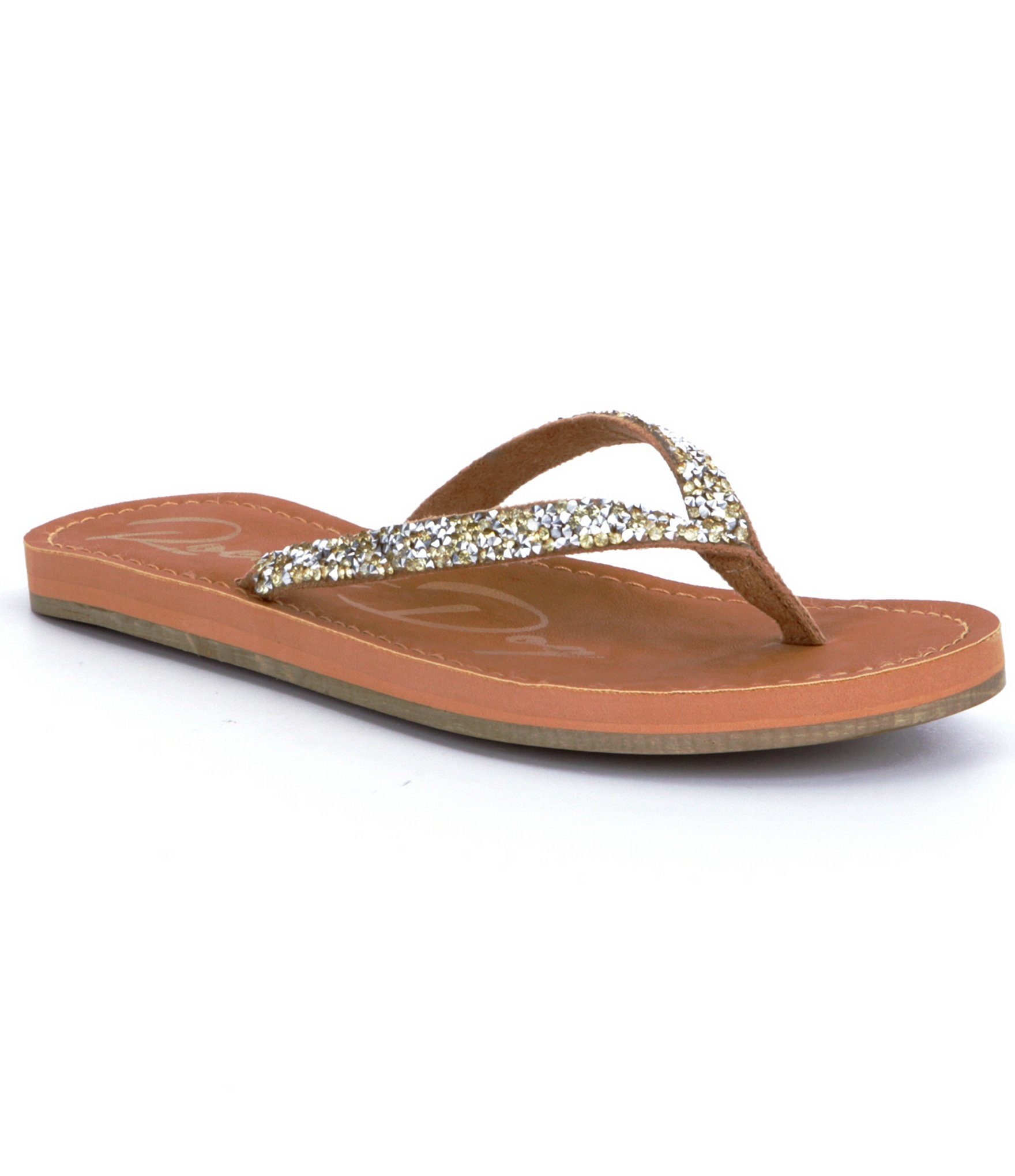 rocket dog rainbow flip flops